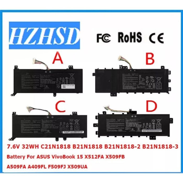 Baterai Asus vivobook 14 A416 A416E A416EA A416EP A416J A416JA A416JP