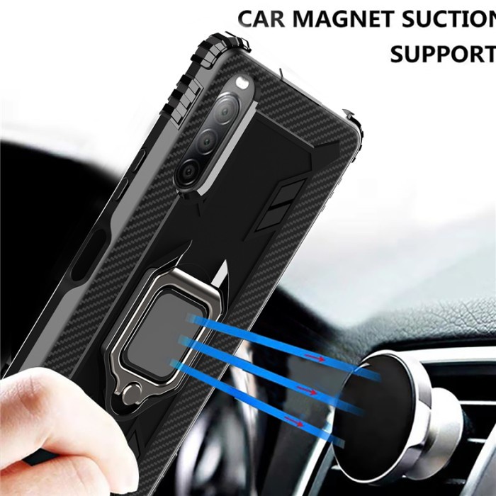 CASE RUGGED SHIELD SONY XPERIA 1II WITH STAND HARDCASE TPU ARMOR 1 II