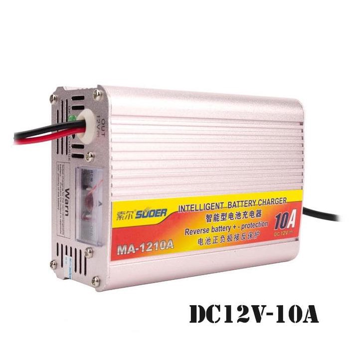 Terlaris Charger Aki/Accu 12V 10A Otomatis Suoer,Bateray Carger Suoer 10 A