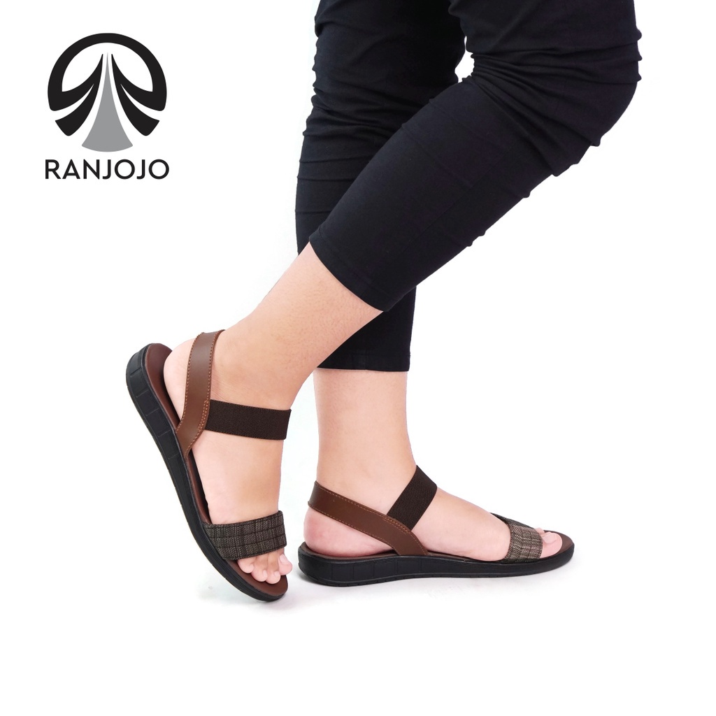 DISKON SENDAL WANITA KOREA ORIGINAL 100% RANJOJO SENDAL FLAT CEWEK PEREMPUAN SANDAL GUNUNG WANITA