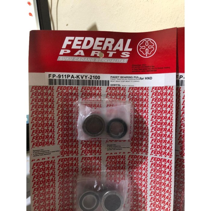 BEARING PULLY SET FEDERAL VARIO / BEAT KARBU / SCOOPY SPACY FP-911PA-KVY-2100 ORIGINAL FEDERAL