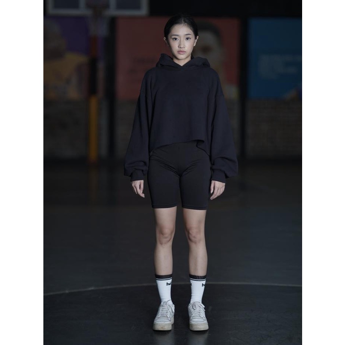 Hoodieku Crop Hoodie Unfinished Premium Polos Fleece Tebal Wanita New Product
