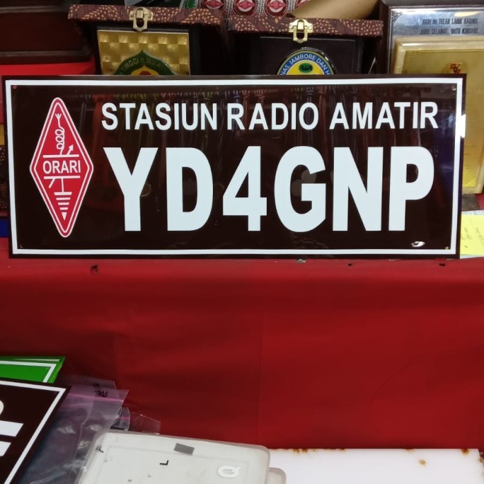 

HOT SALE! Papan Callsign Orari Akrilik 50x20