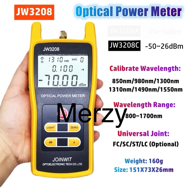 Jw3208 joinwit VFL optical power meter OPM senter optik terlengkap alker telkom -JuaraNyaProduct