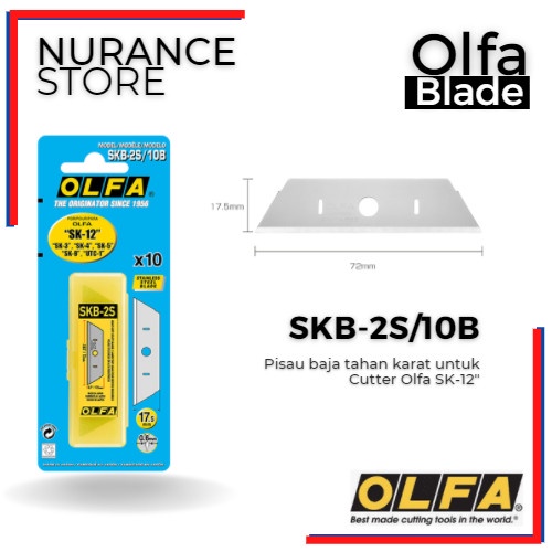 

TERBARU! REFILL BLADE OLFA SKB-2S/10B UNTUK CUTTER OLFA SK-12