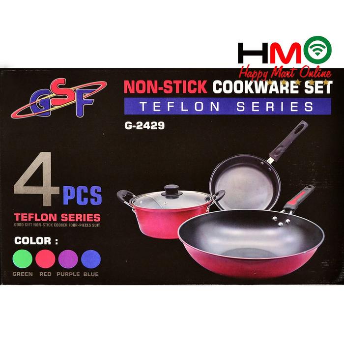 PANCI SET TEFLON 4 PCS SET ANTI LENGKET GSF