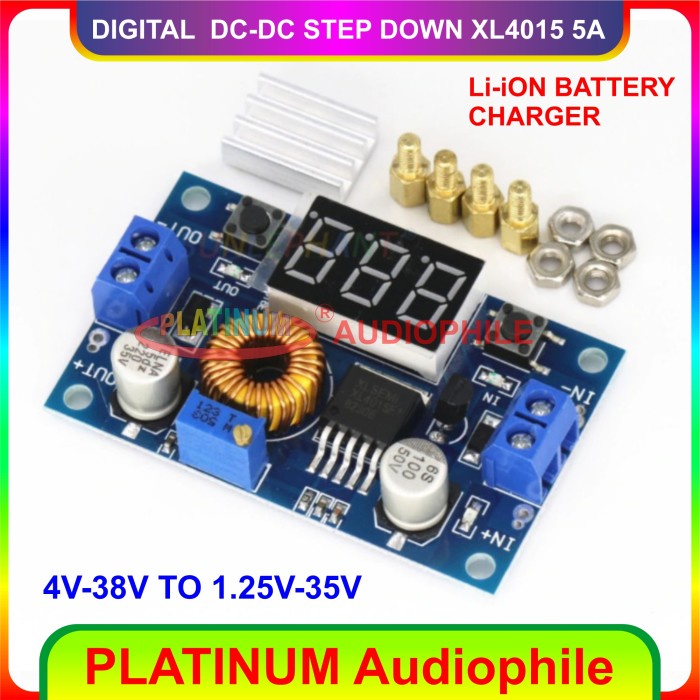 Step Down Modul XL4015 Digital DC To DC Step Up Adjustable