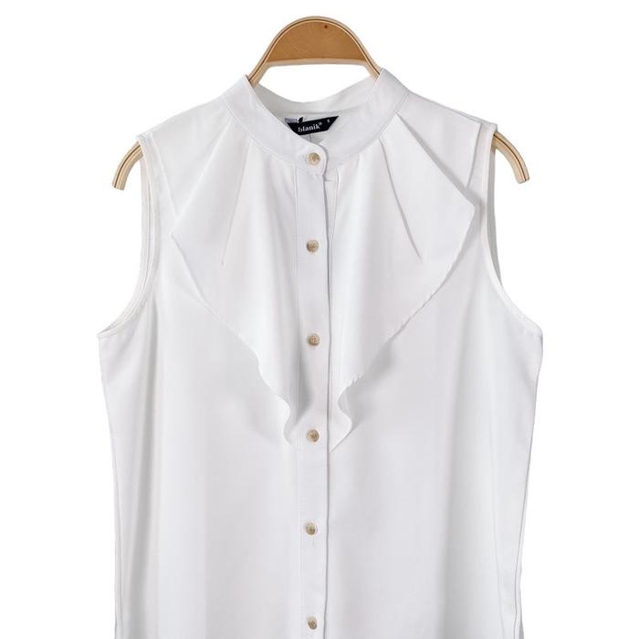 Chloebeautyshop - Tanktop Dalaman Singlet Blouse Wanita Blanik / Inner Blazer Tanpa Lengan Produk