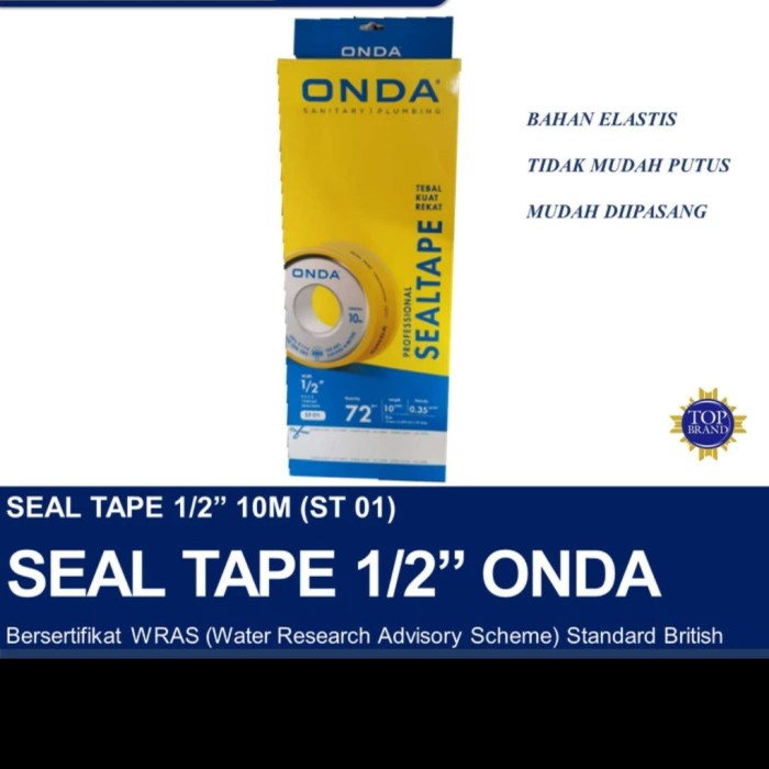 SEAL TAPE ONDA ORIGINAL 1 PACK (72pcs) GROSIR SEALTAPE ONDA PER PACK