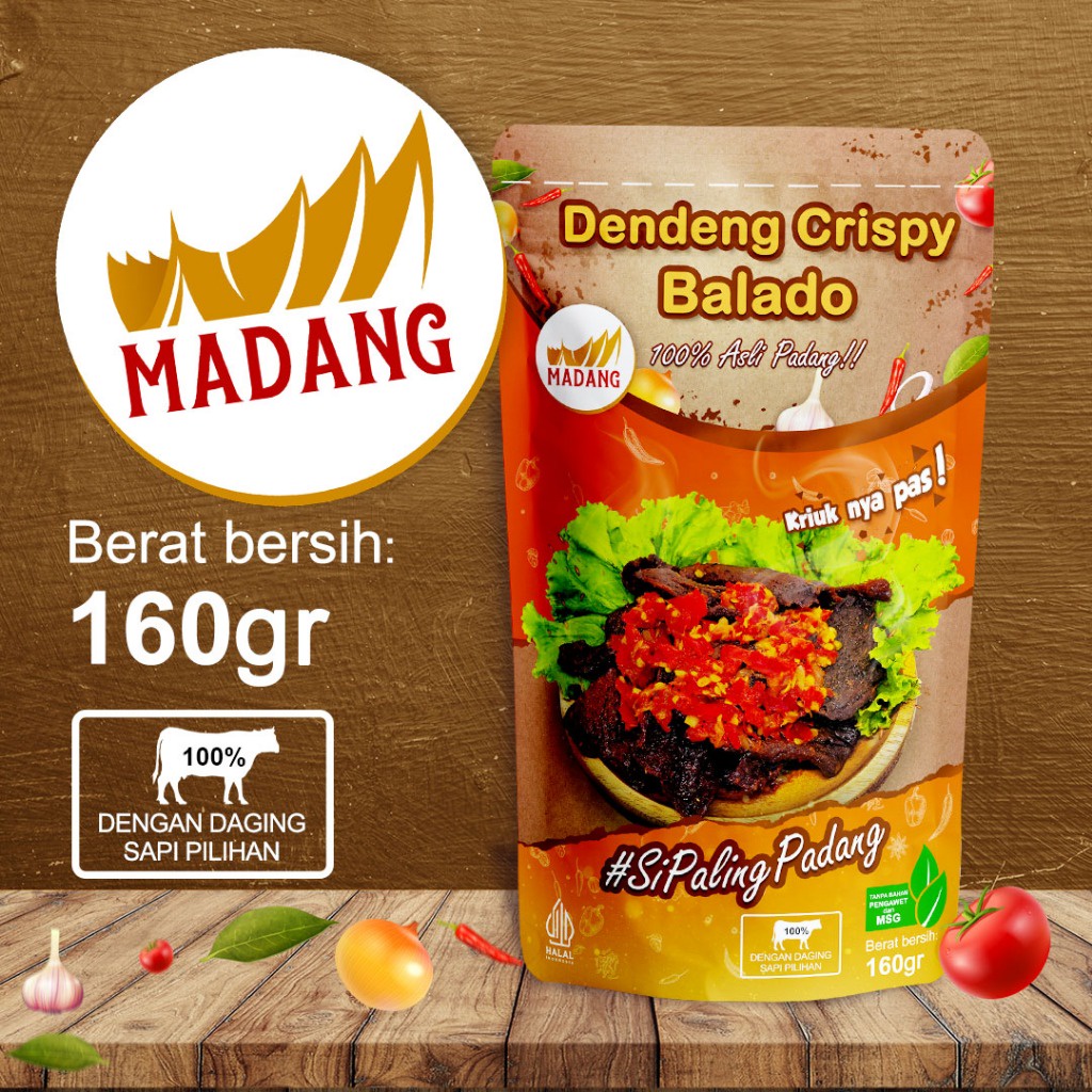 

A Dendeng Balado Krispy Premium / Dendeng Balado Kering Asli Padang Premium Madang