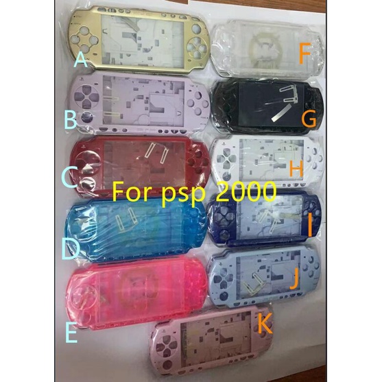 1set Replacement For PSP 2000 PSP2000 Game Console Full Set Shell Housing Case Cover with Buttons Sc
