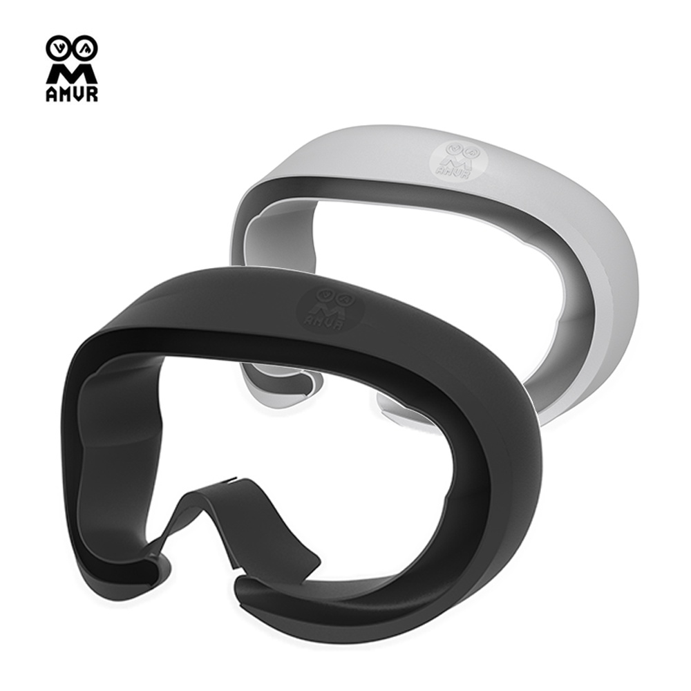 AMVR Silicone Face Cover for Pico 4/4 Ultra Comfortable Sweatproof Protective Cover Eye Mask for PIC