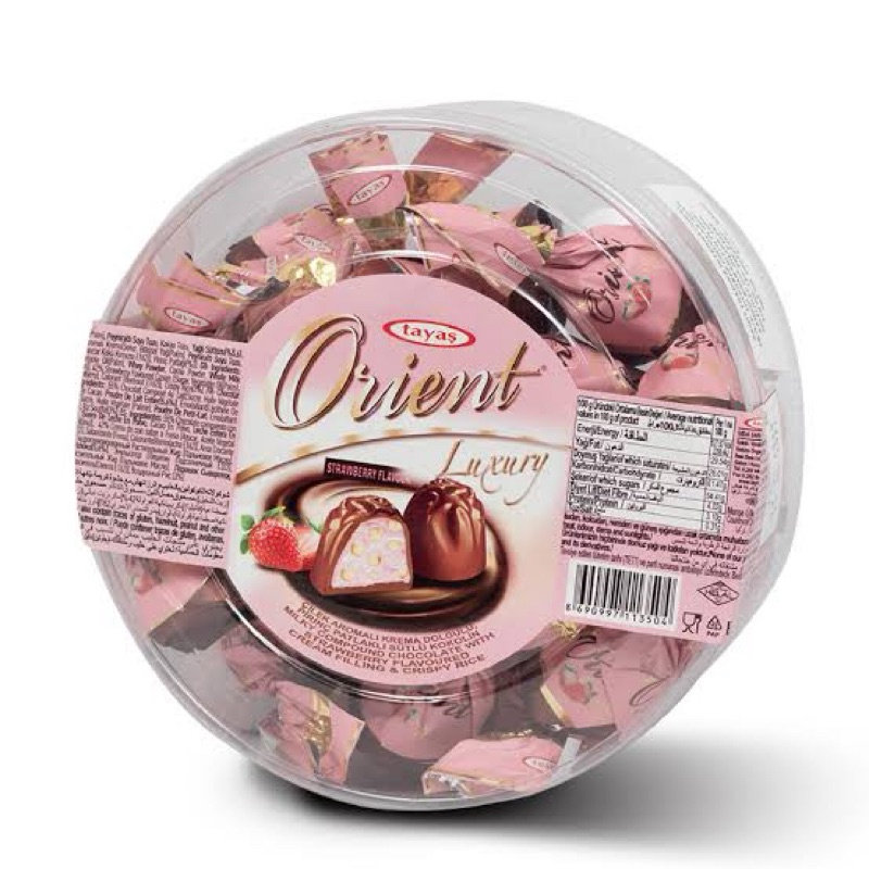 

A Tayas Orient Truffle Chocolate 250G Tayas Orient Truffle Coklat Turkey Rasa Hazelnut Strawbery