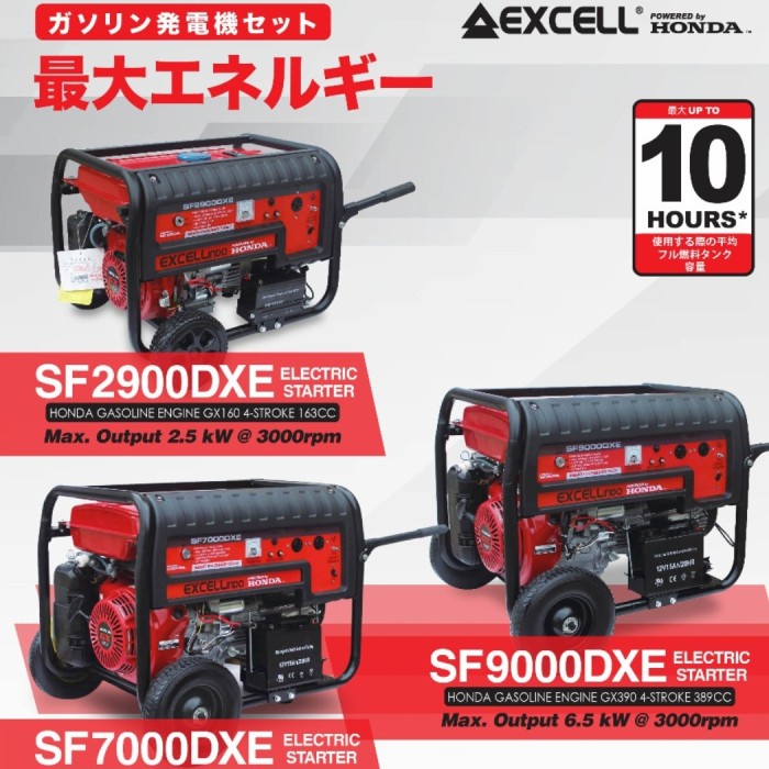 Genset Honda Excell Sf2900 / Sf 2900 Dxe Honda 2500 Watt Sf 2900 Dxe