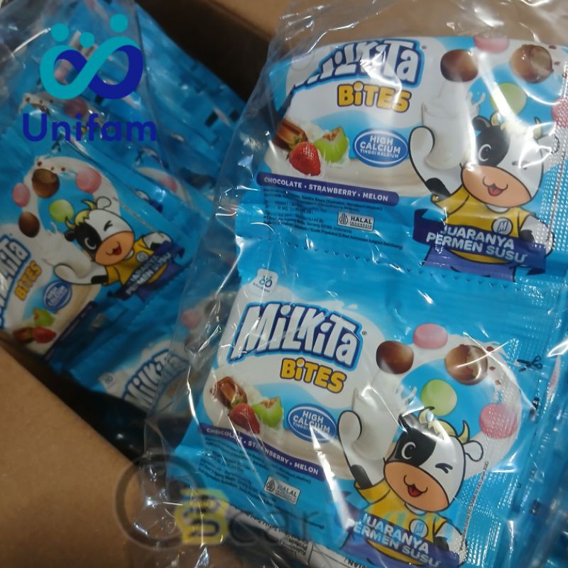 

A Milkita Bites Renceng 1 Pack Isi 30Pcs @ 8Gr