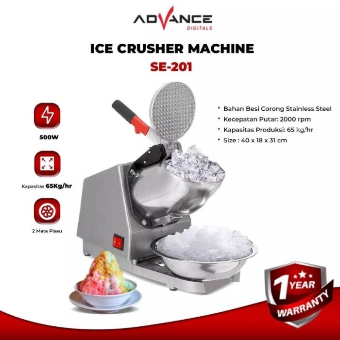 Mesin Serut Es - Advance SE-201 - Serutan Es Batu - Mesin Es Serut