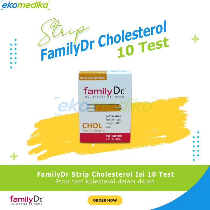 FAMILY DR Strip Cholesterol 10T / Strip Kolesterol FamilyDr Chol