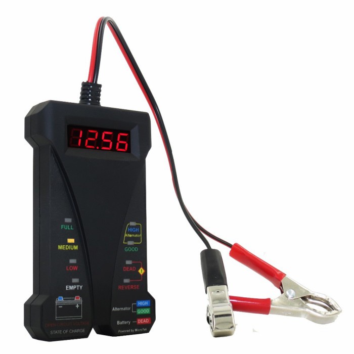 Alat cek aki tester aki mobil motor digital baterai tester digital