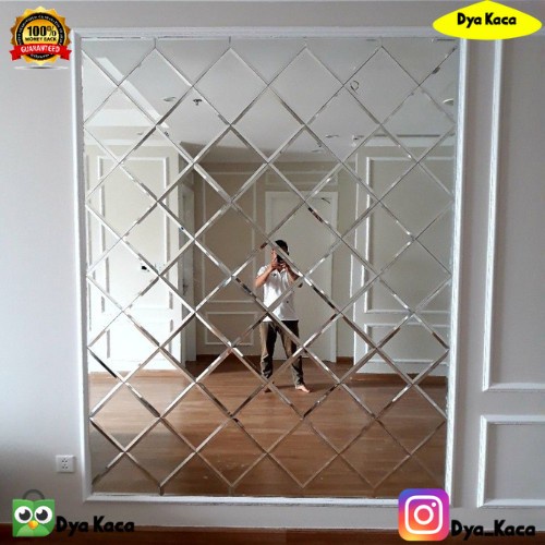 EKSLUSIF Cermin Bevel / Cermin Dekorasi Bevel / Cermin Dinding Bevel