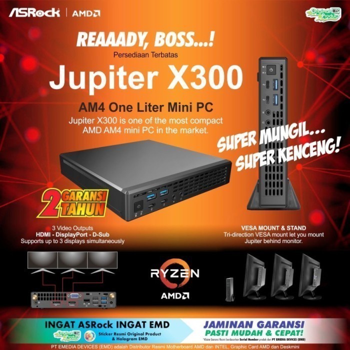 Asrock Deskmini X300 Jupiter (Mini PC)