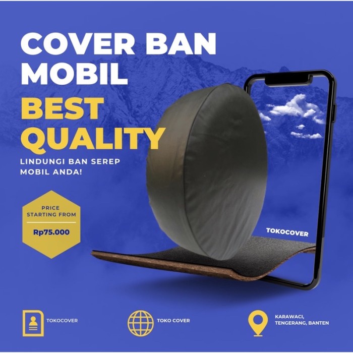PREMIUM Cover Ban Mobil Sarung Ban Serep Mobil Honda New BRV suv