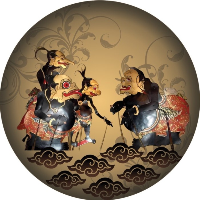 PREMIUM sarung ban serep mobil gambar wayang custom cover ban mobil wayang bagong semar nakula