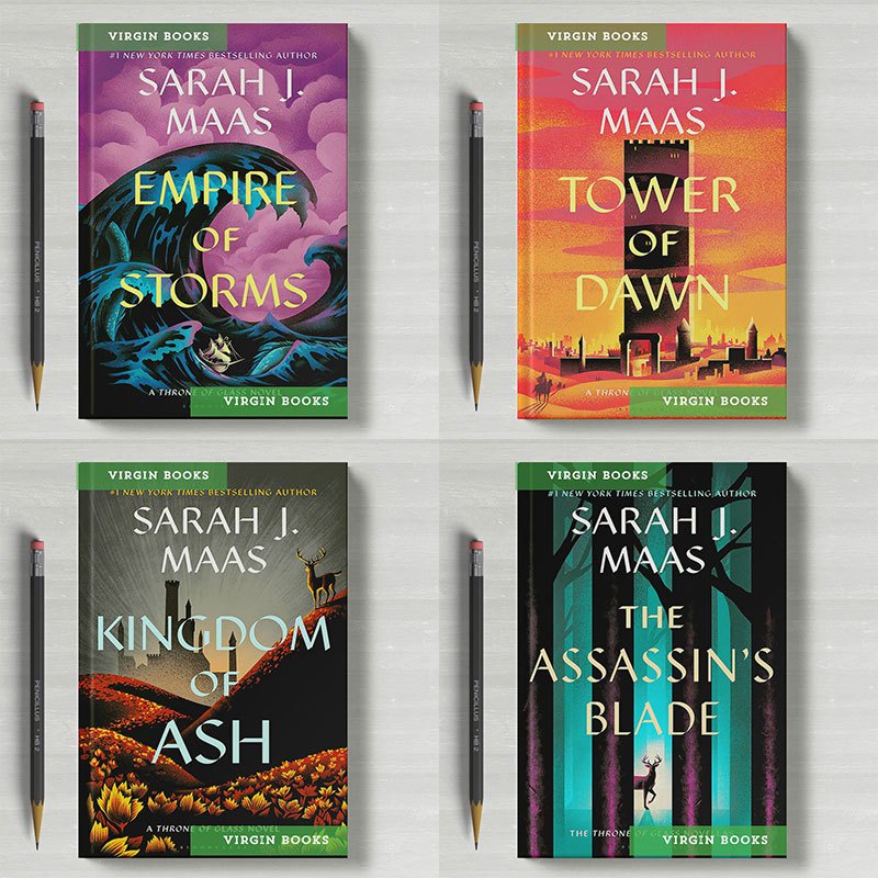 Throne of Glass | Crown of Midnight | Heir of Fire | Queen of Shadows | Empire of Storms | Tower of 
