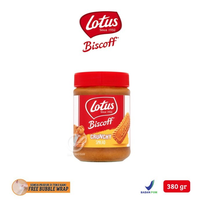 

(TopSeller) Lotus Biscoff Crunchy Spread / Olesan Roti Rasa Karamel [380 gr]