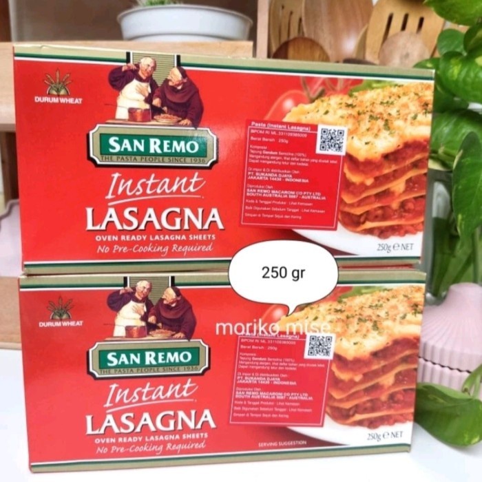 

(TopSeller) san remo lasagna instant / lasagna san remo instant / lasagna sheet