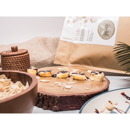 

A Roasted Almond Slice 1Kg / Almond Iris Panggang 1Kg Premium Fresh Roast Organic Paradise