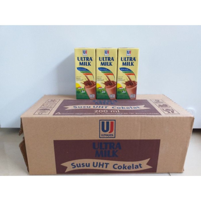 

(TopSeller) Susu Ultra Milk Coklat 200 ML 1 Dus