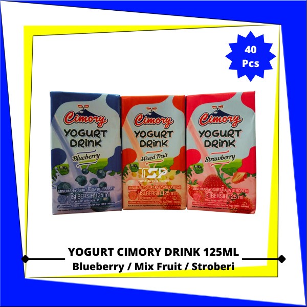 

(TopSeller) Yogurt Cimory Drink Varian Rasa 125ml x 40 pcs (1 Karton)