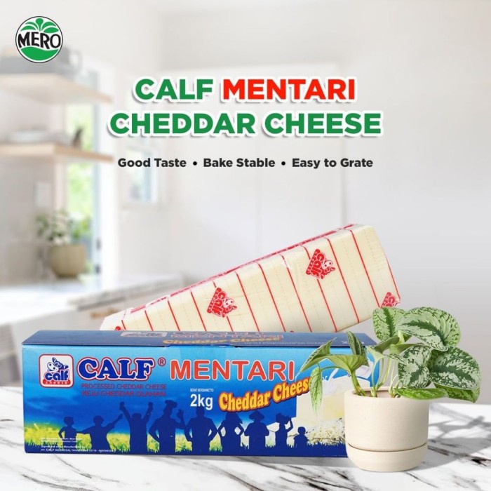 

(TopSeller) Calf Mentari Cheddar Cheese 2 kg