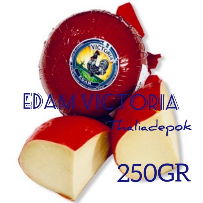 

(TopSeller) EDAM VICTORIA/KEJU EDAM HITAM 250GR, KEJU EDAM DIECER UNTUK KUE KERING DLL
