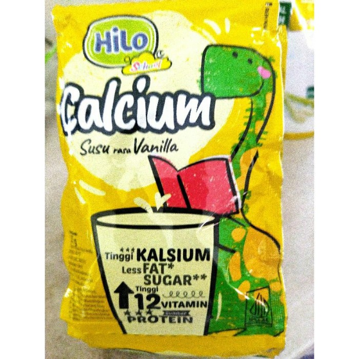 

(TopSeller) HiLo School Vanilla - Strawberry Chocolate Vanilla Renceng 10 Sachet - Cokelat - Vanila