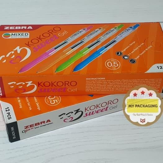

Pulpen Kokoro Zebra 1Pack Isi 12
