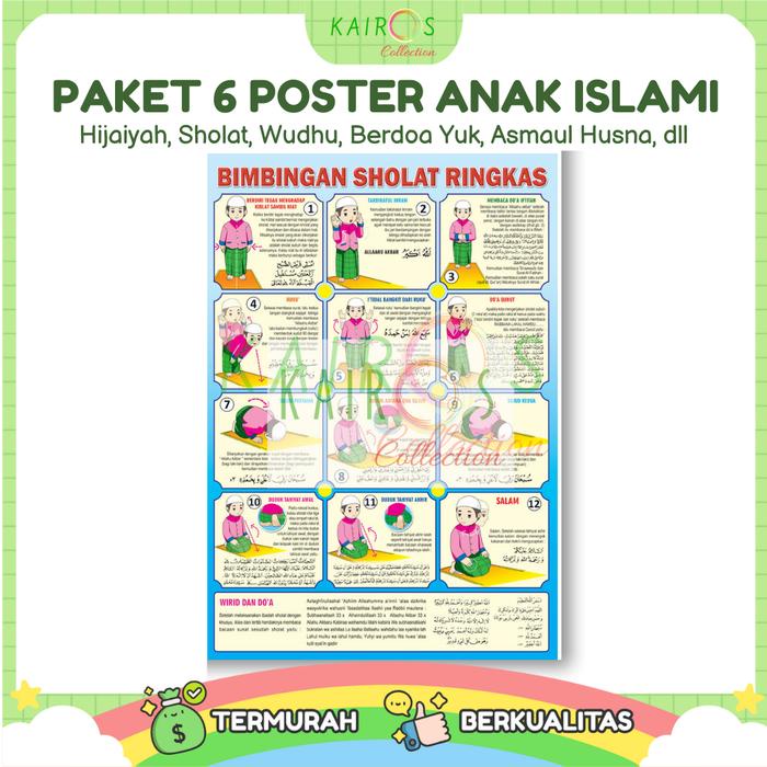 

Poster Edukasi Belajar Anak Muslim Paket Isi 6 Pcs Karton Sekolah