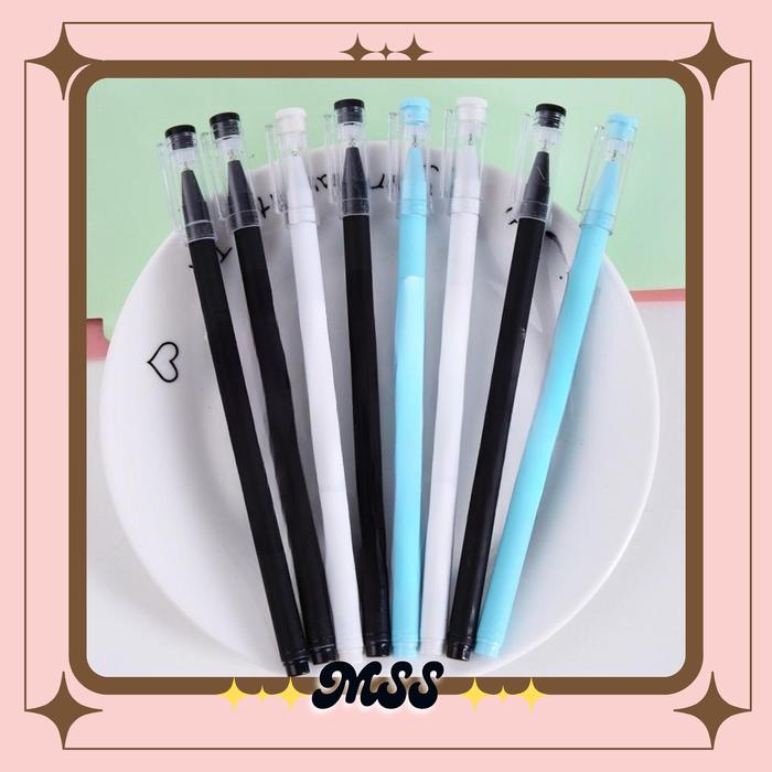 

Mss- (Cod) Pulpen Aksen Japanses Alat Tulis Kerja Pen Tinta Gel Mekanik Ujung Lancip Pena Gel 0.5Mm