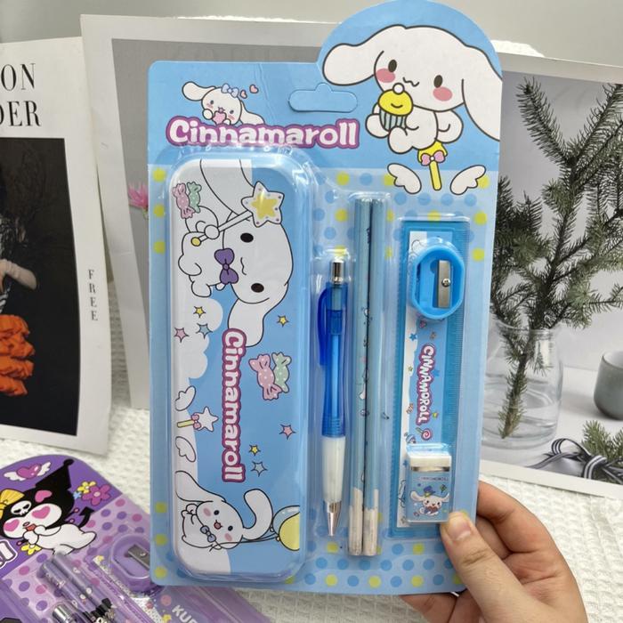 

Stationery Study Set 6612 Sanrio Kuromi Melody Cinnamoroll