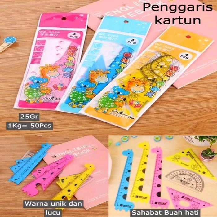 

Penggaris 1 Set 4In1. Hewan Lucu 15Cm Stationary Set/Alat Tulis Sekolah