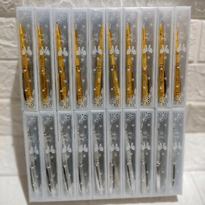 

100 Pcs Souvenir Pulpen Kemasan Mika