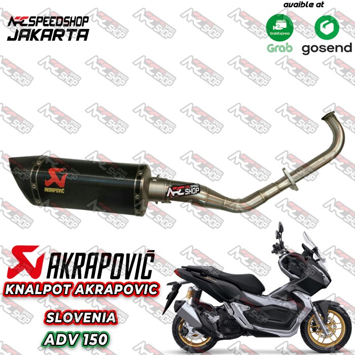 Knalpot Akrapovic ADV 150 Fullsystem Ori Slovenia (Header custom)
