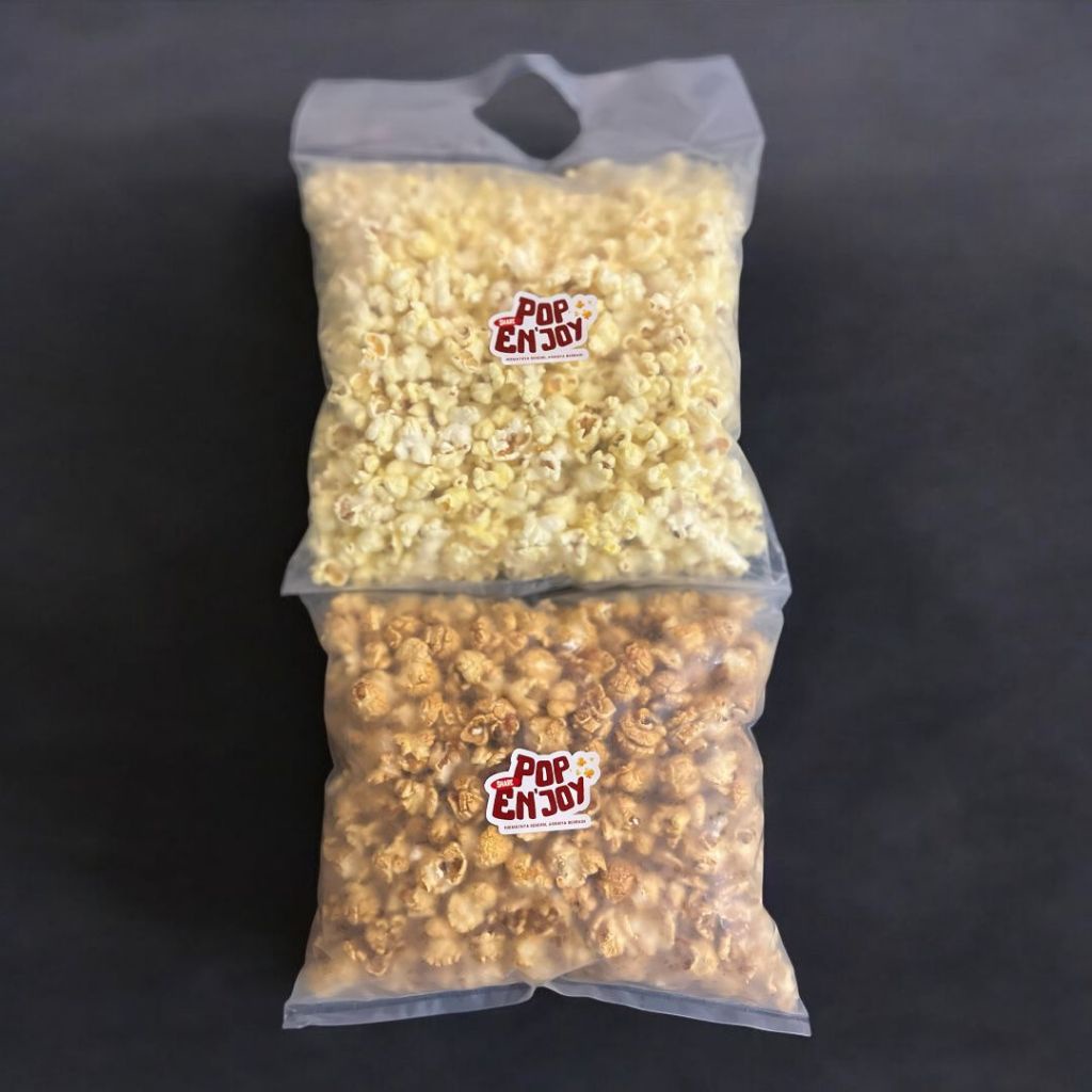 

A [New] Popcorn Mix Caramel Butter Sea Salt - Popenjoy / Makanan Gurih Camilan Popkron Snack Jagung