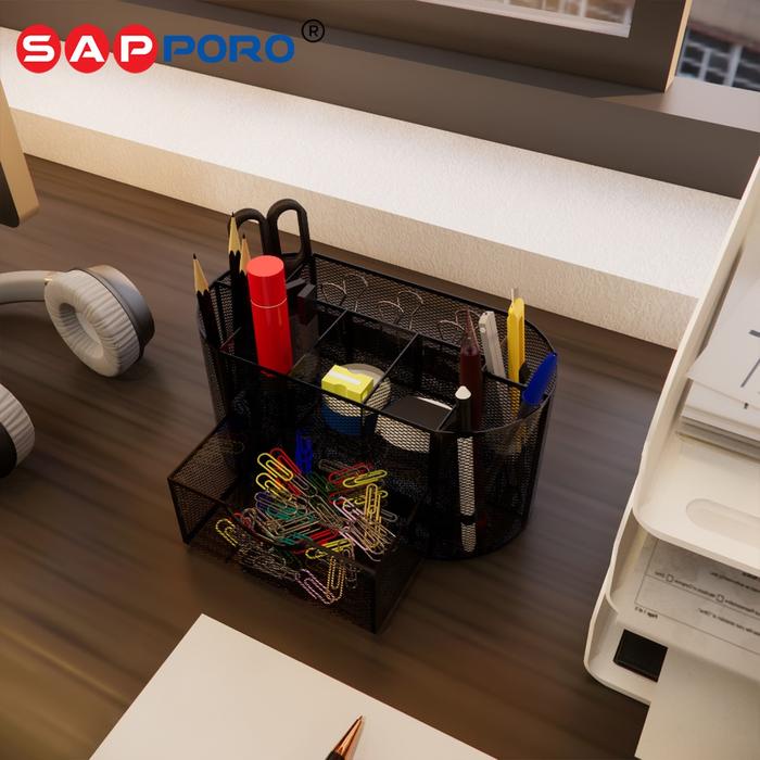 

pintar- SAPPORO ROSTA - Tempat Alat Tulis Office Desk Organizer Besi