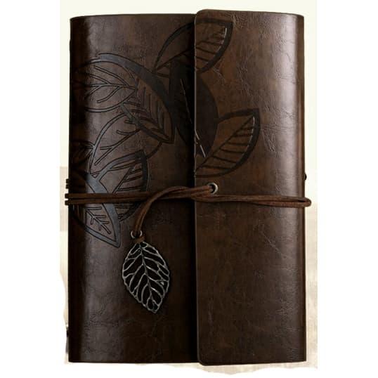 

pintar- Binder / Buku Catatan Kulit Retro Leaf Kertas A6