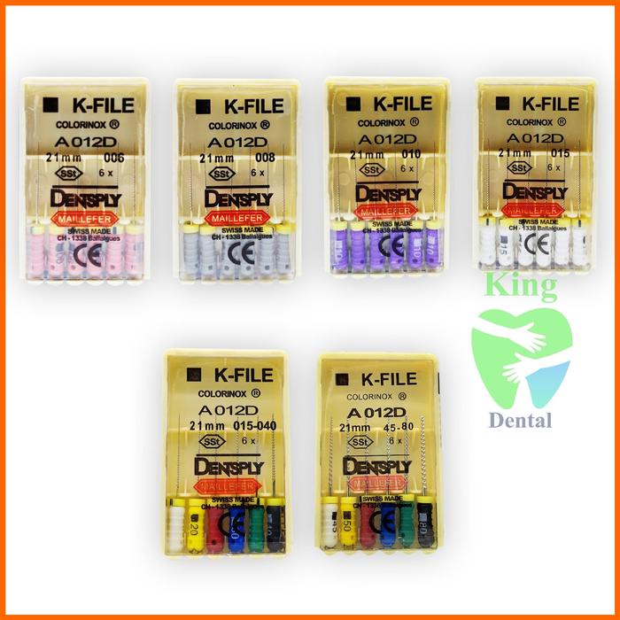 

pintar- K File Dentsply 006 008 010 015 21MM