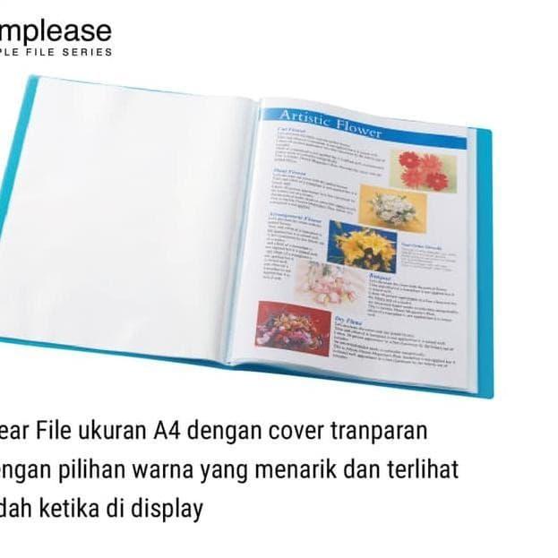 

pintar- MAP PLASTIK DOKUMEN CLEAR HOLDER A4 40 LEMBAR DOCUMENT KEEPER 186TSPWG