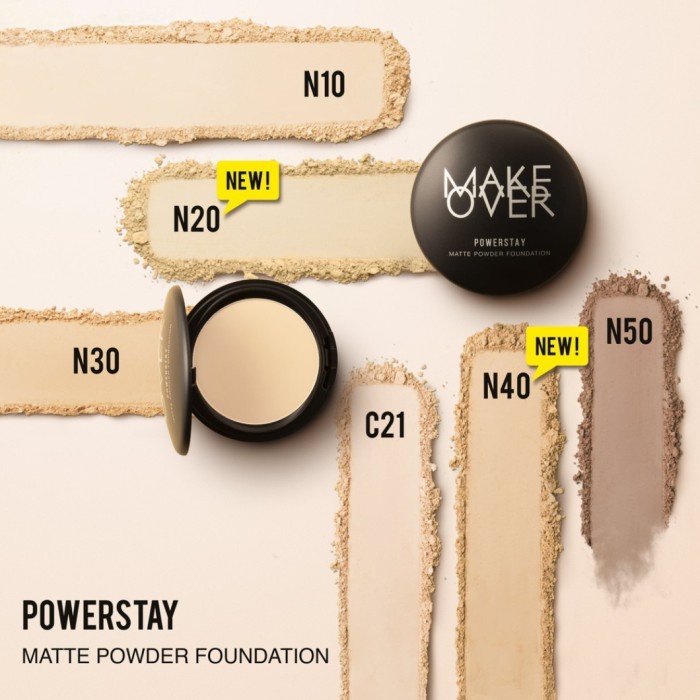 MAKEOVER MAKE OVER POWERSTAY MATTE POWDER FOUNDATION BEDAK PADAT
