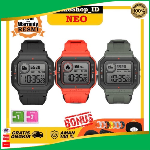 Amazfit Neo Retro Smarttch Heart Rate Garansi Resmi Murah *