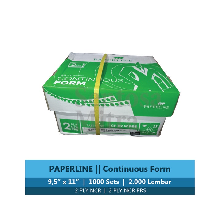 

pintar- Paperline Continuous Form Kertas Komputer 2 ply NCR PRS 9.5 x 11 inch